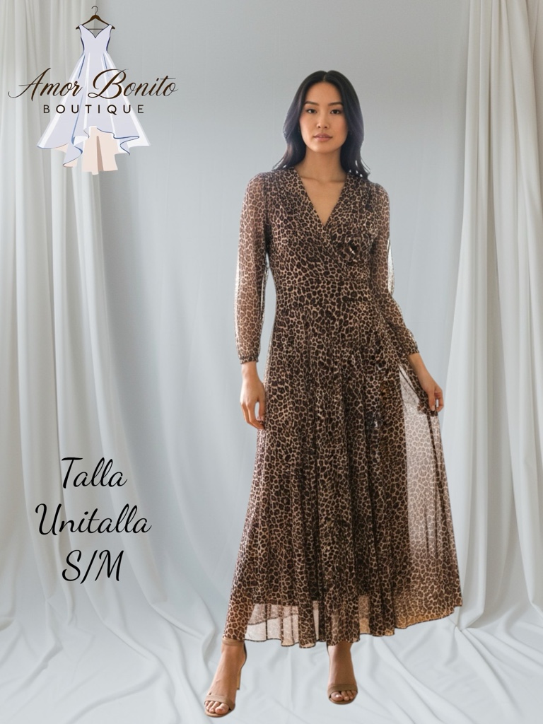 Vestido animal print