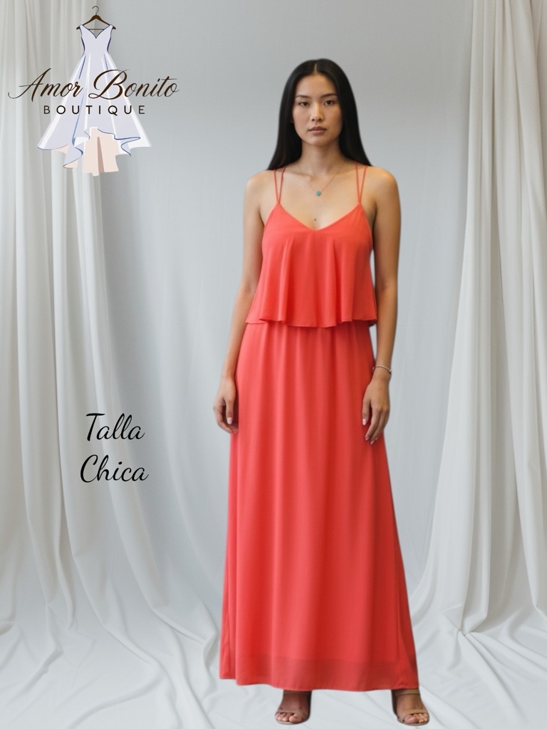 Vestido coral