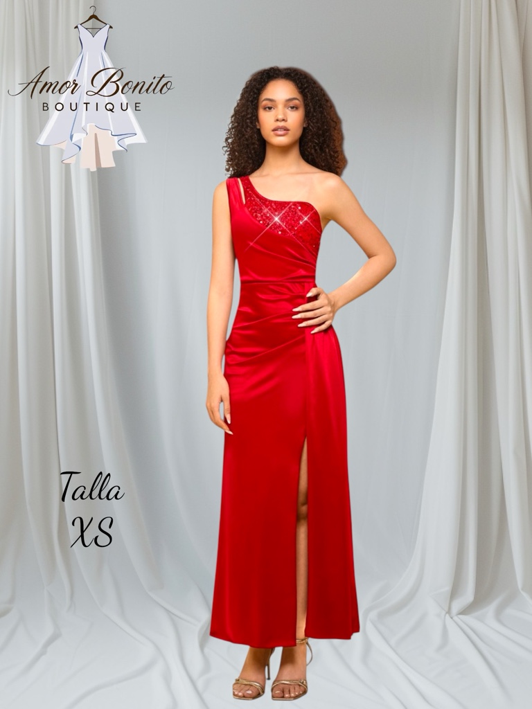 Vestido rojo lentejuela