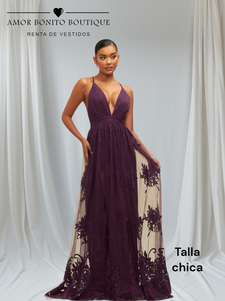 Vestido uva de fiesta