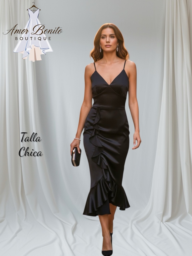 Vestido negro cóctel