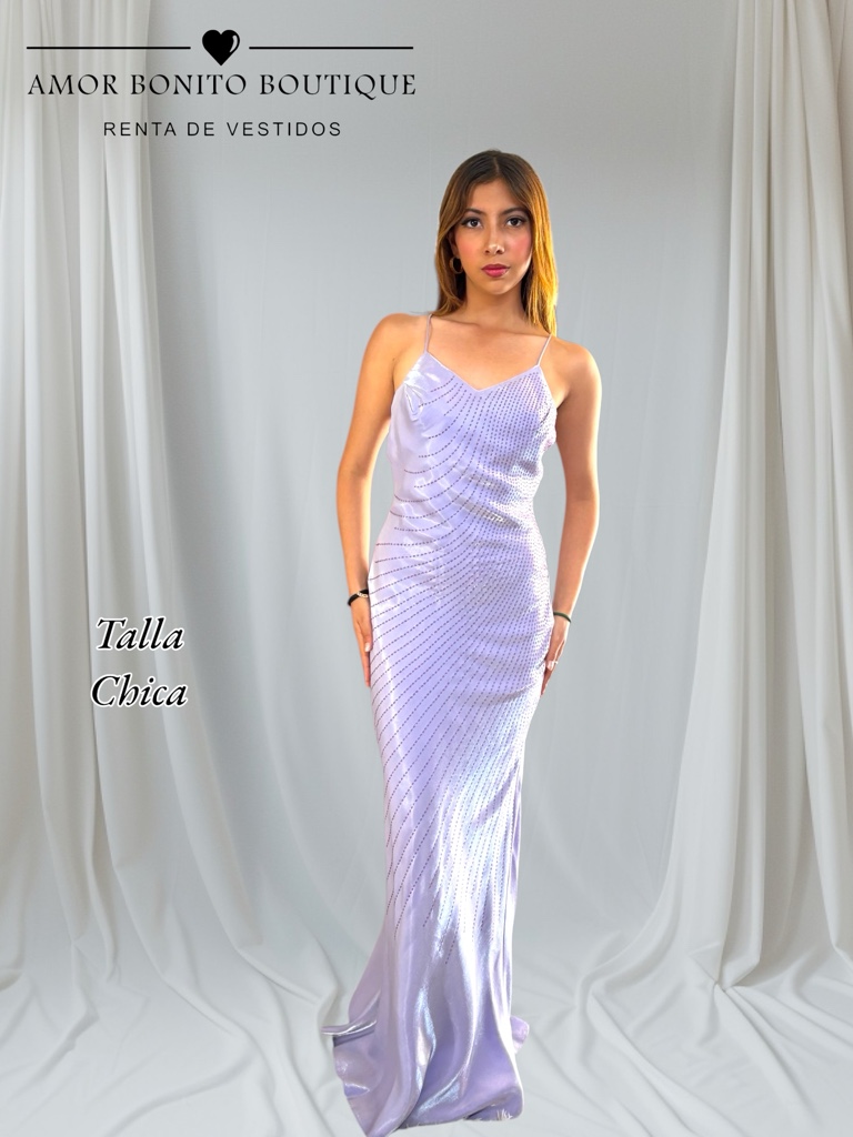Vestido lila razo