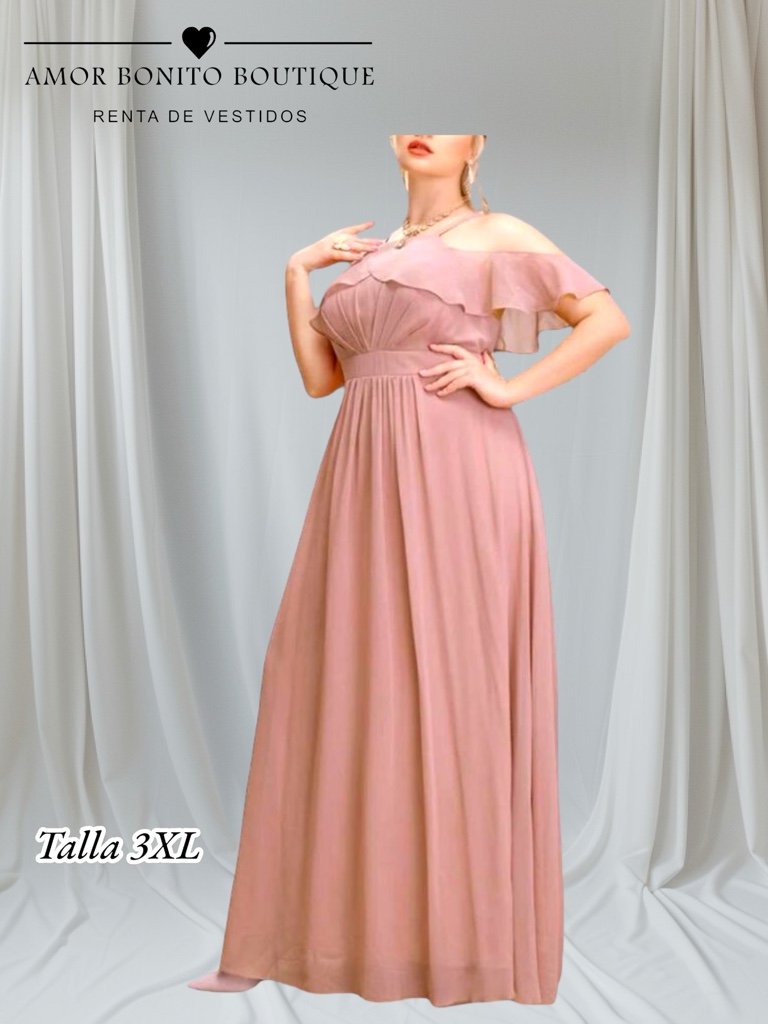 Vestido palo de rosa 3XL