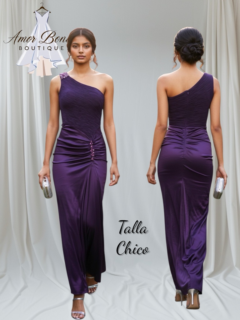 Vestido morado elegante