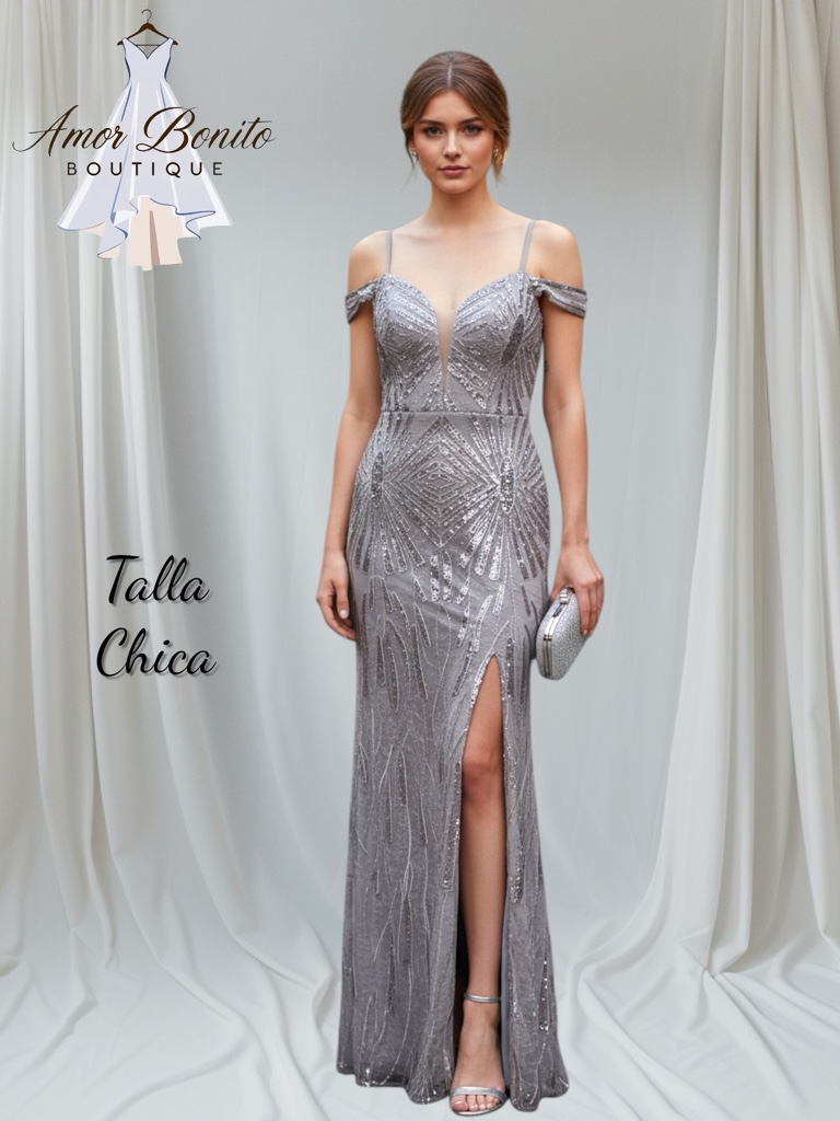 Vestido plateado