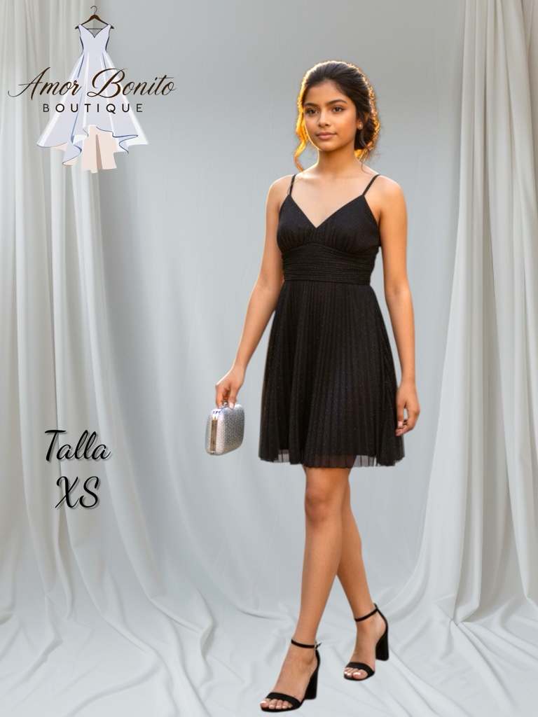 Vestido negro corto da