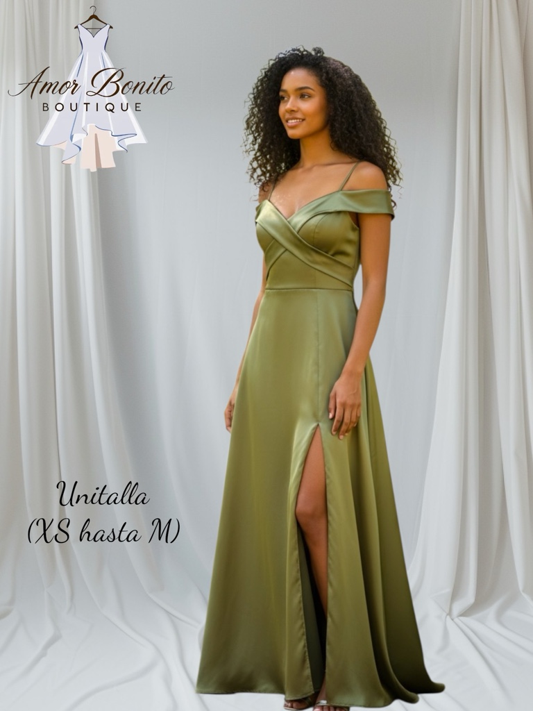 Vestido verde oliva