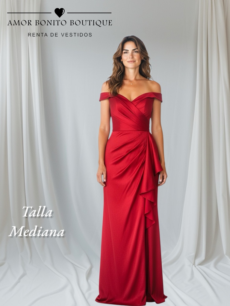 Vestido rojo largo