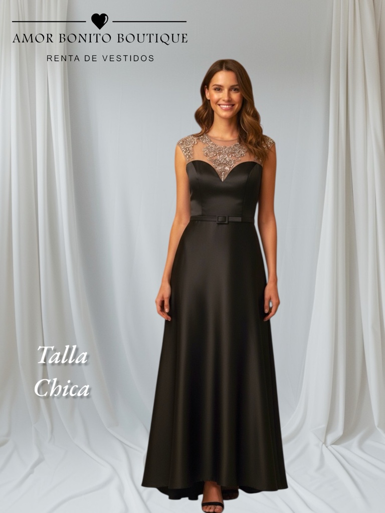 Vestido negro gala