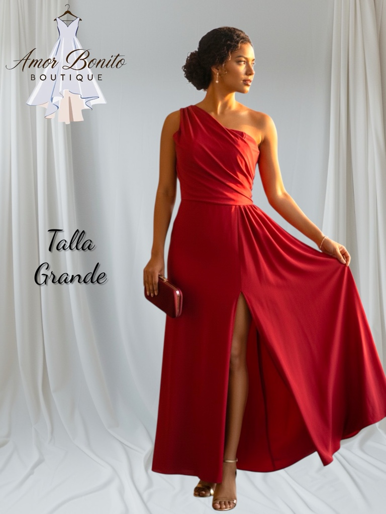 Vestido rojo cauda