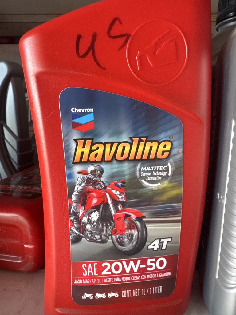 Havoline rojo aceite 20W-50