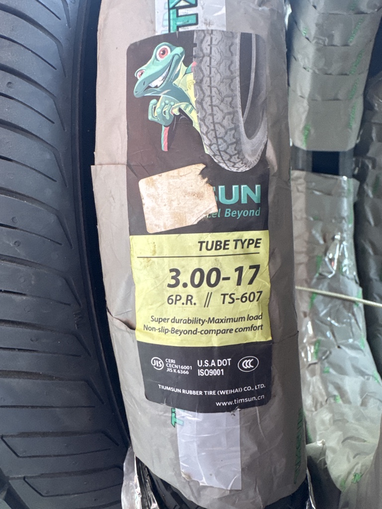 Timsun llanta negra 3.00-17