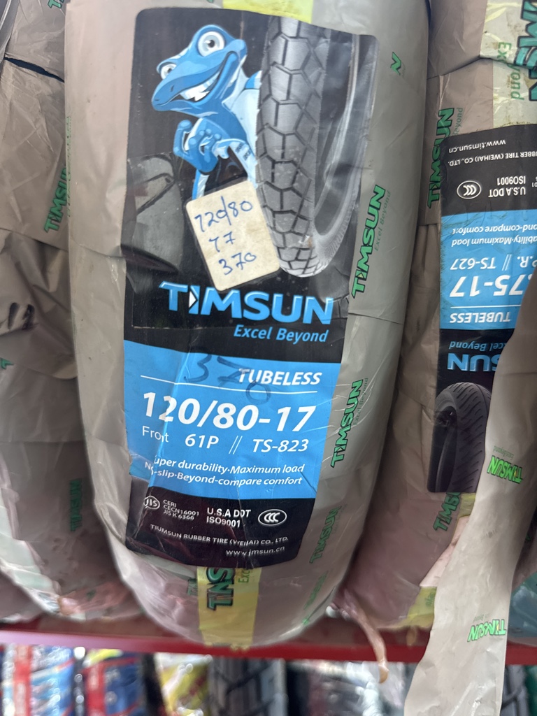 Timsun llanta negra 120/80-17