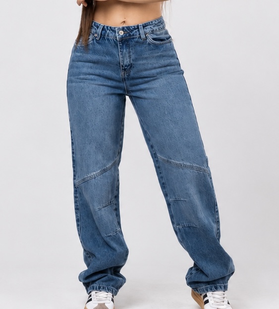 Jean High Rise Costuras #5737