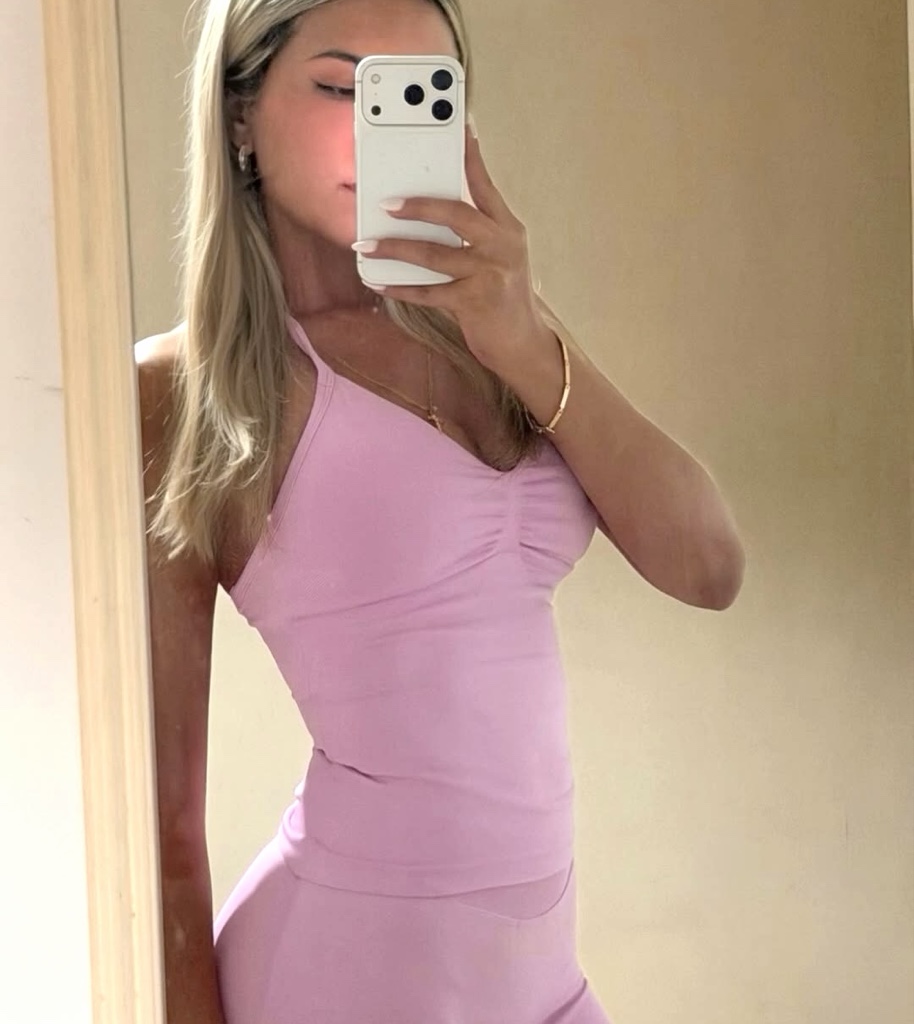 Blusa Halter Deportiva Rosa