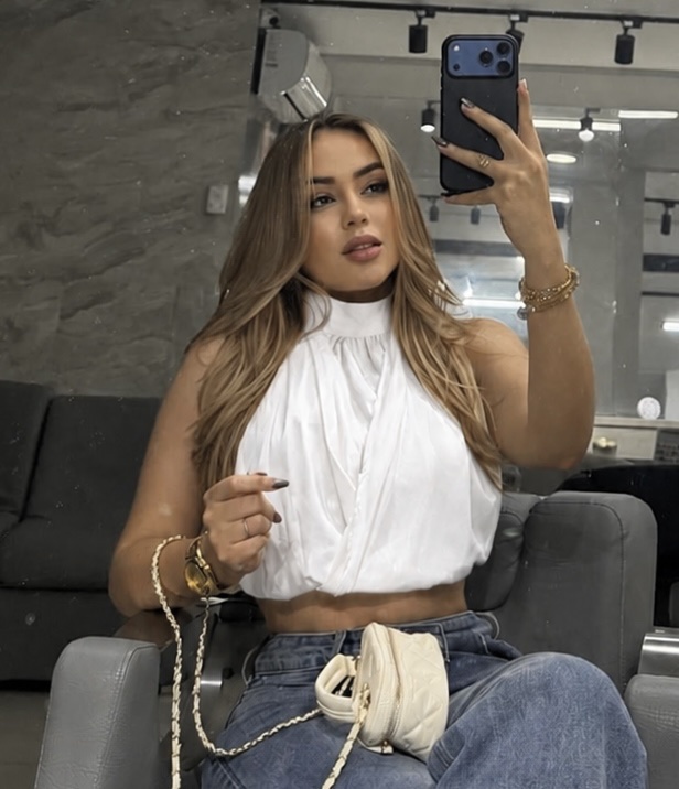 Blusa Halter Globo Blanco