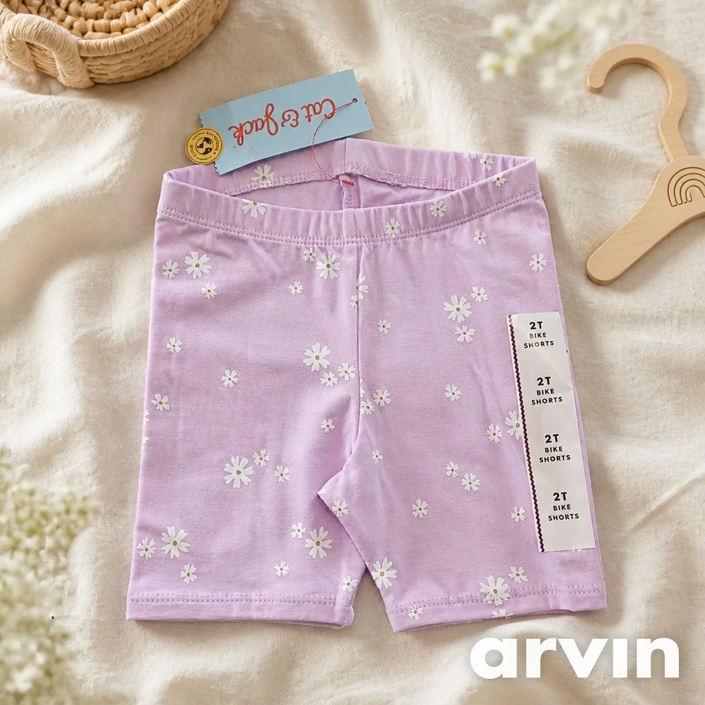 Short tipo bike morado con flores