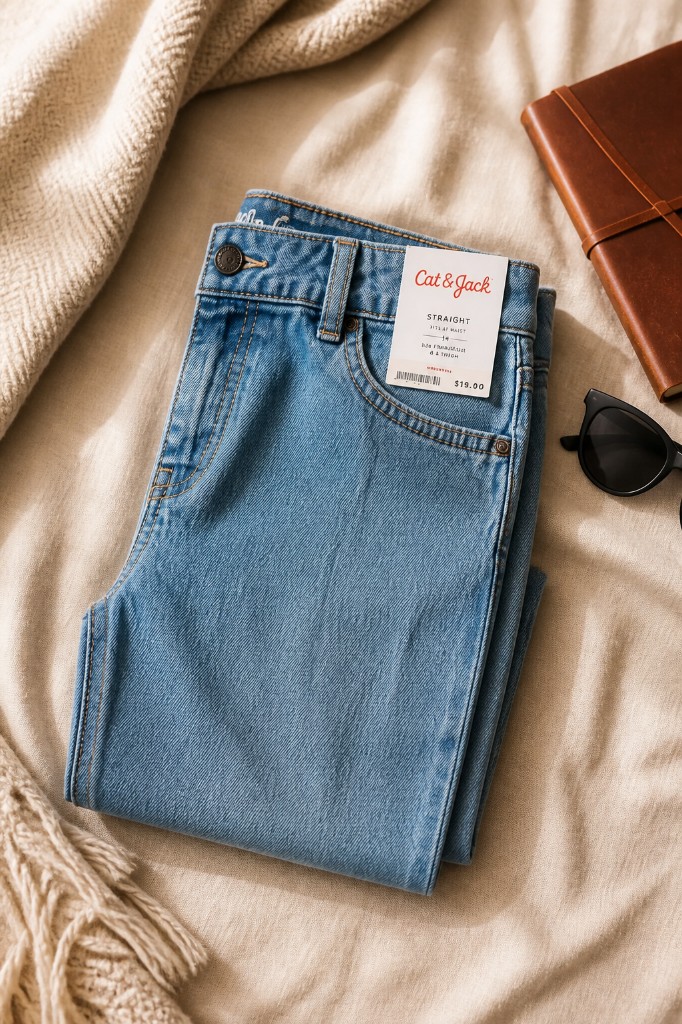 Jeans azules niña