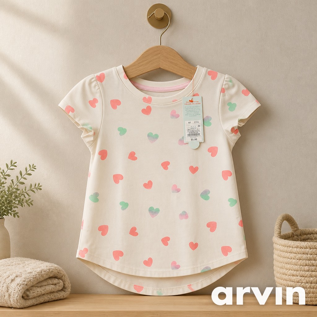 Blusa corazones pastel