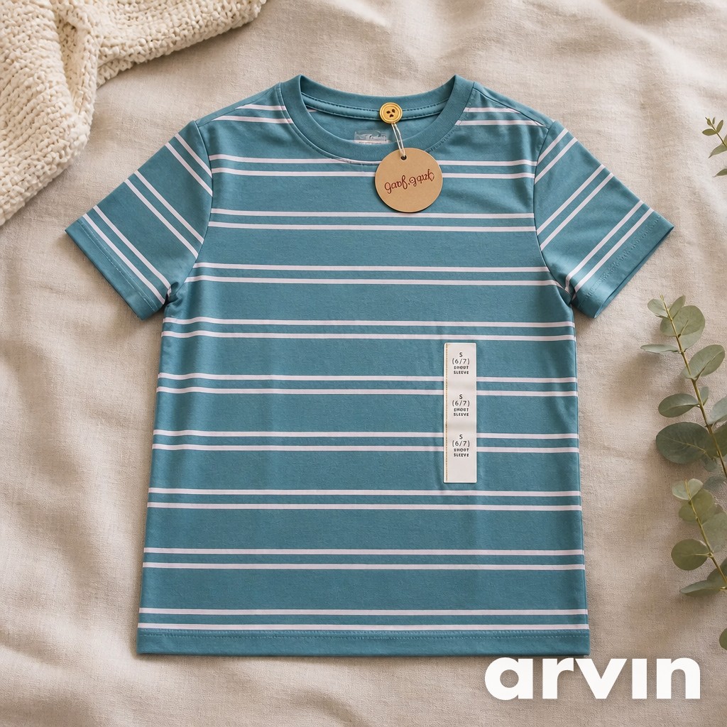 Playera verde rayas