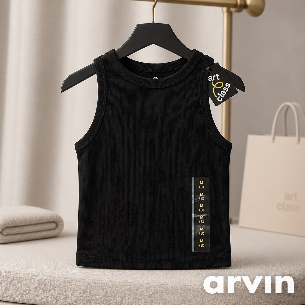 Blusa negra sin mangas