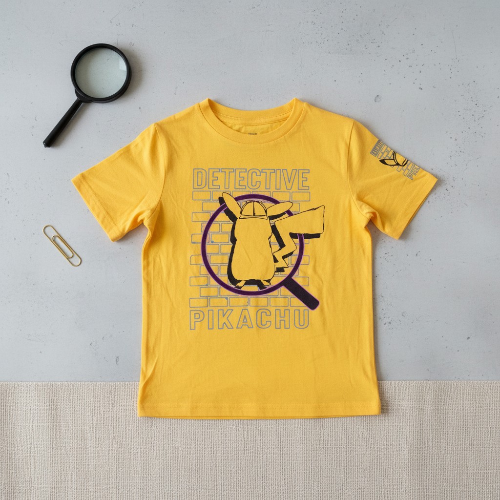 Camiseta amarilla Pikachu detective