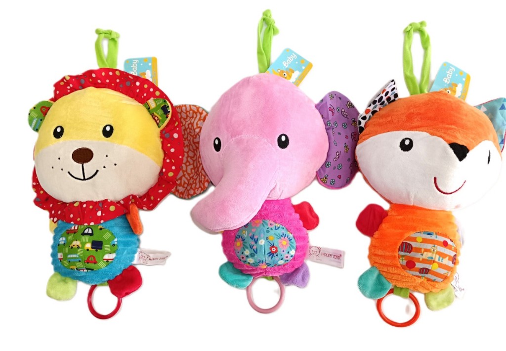 Peluche colgante musical animal
