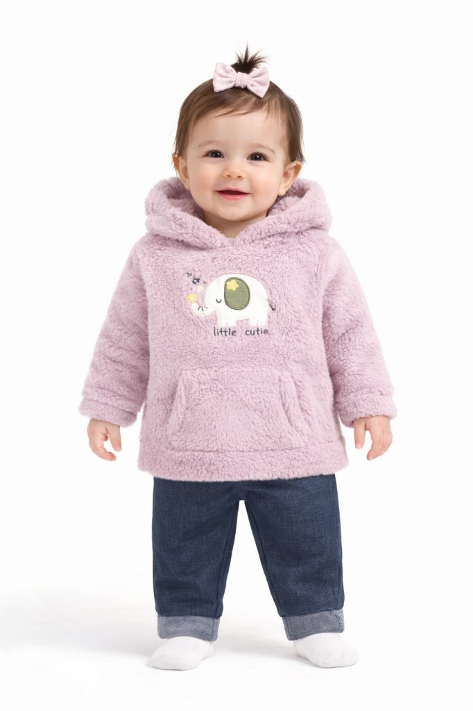 Conjunto 2 piezas lila elefante