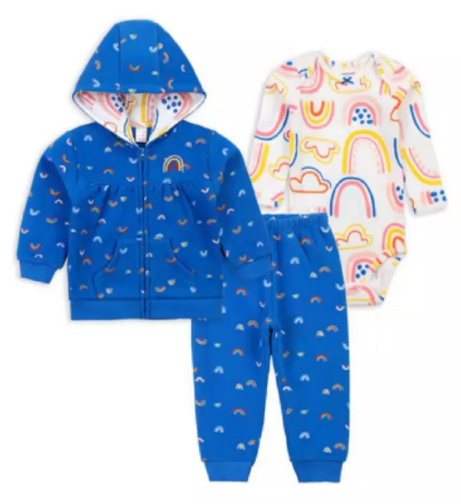 Conjunto 3 piezas azul