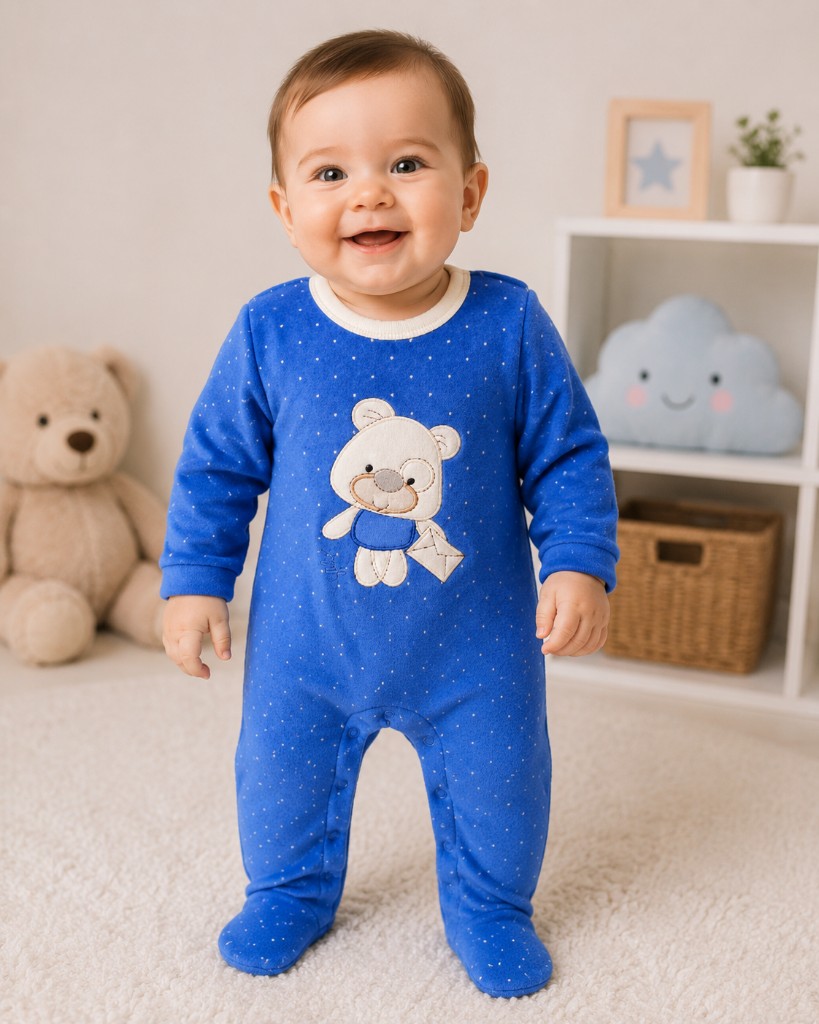 Enterito azul plush Niño 0-3m