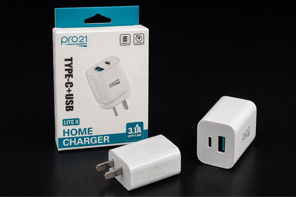 Pro21 adaptador blanco Type-C + USB