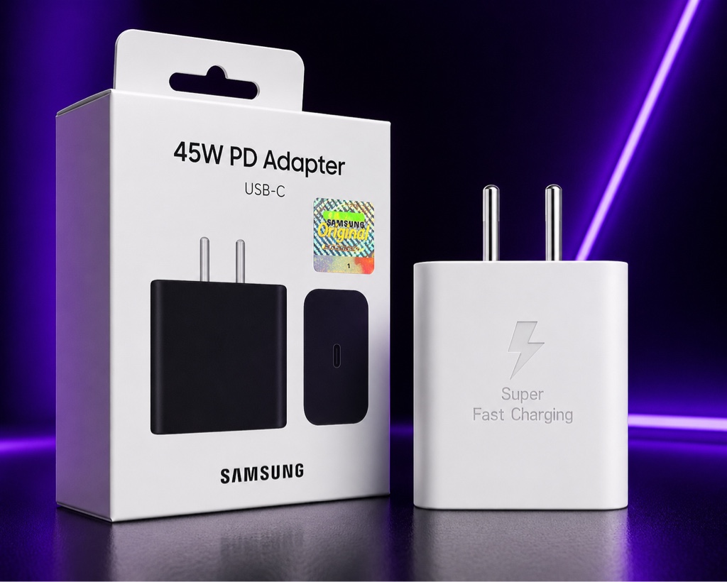 Samsung cargador 45W blanco USB-C original