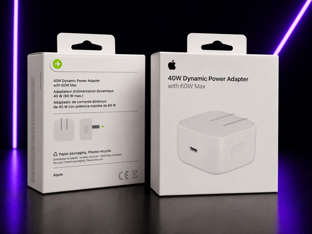 Apple adaptador Dynamic Power cargador blanco 40W