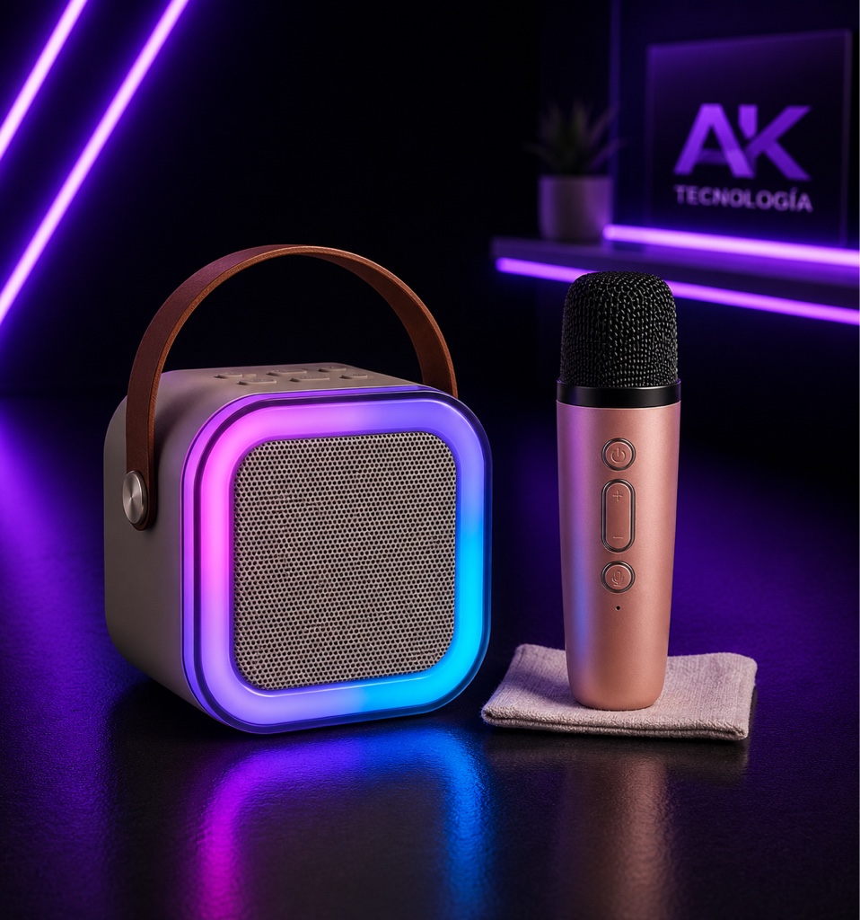 Parlante Bluetooth LED portable