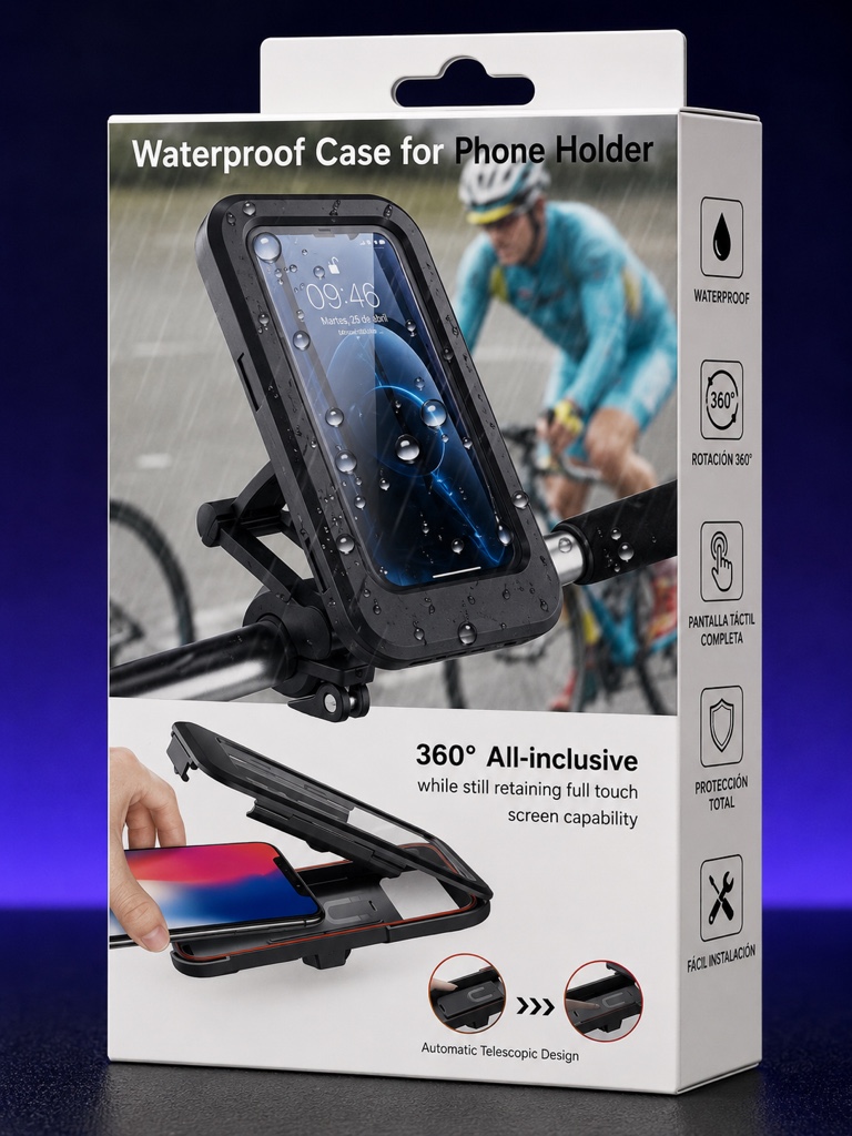Soporte impermeable para celular 360°