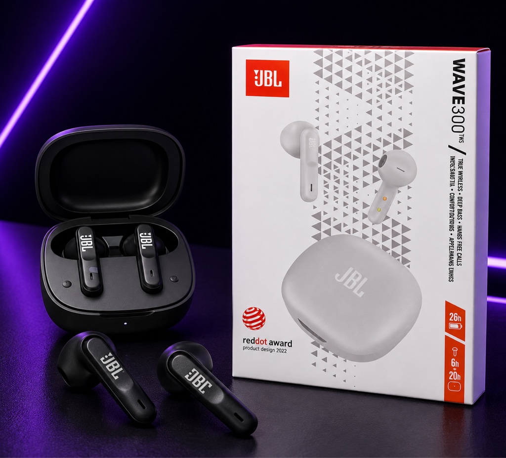 JBL Wave 300 TWS auriculares negros