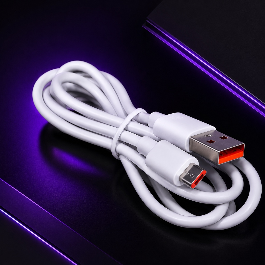 Cable USB blanco v8