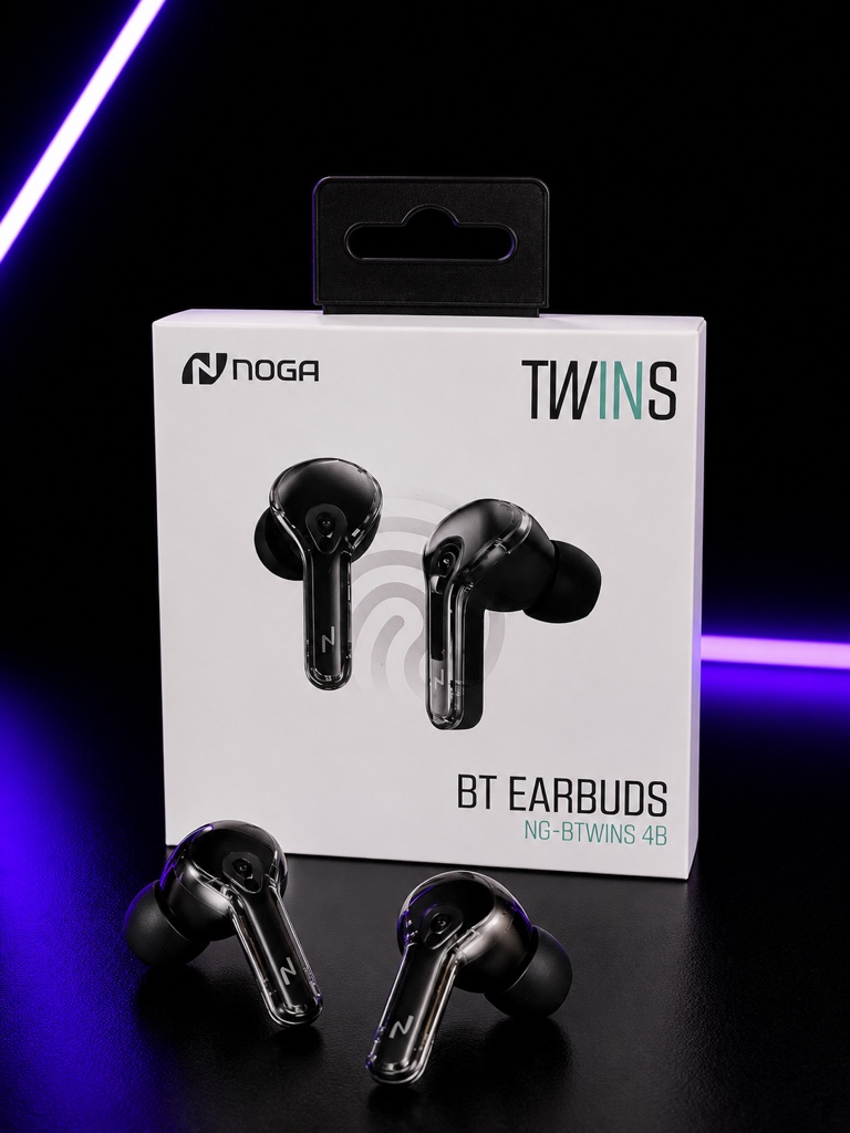 Noga Twins auriculares bluetooth negros