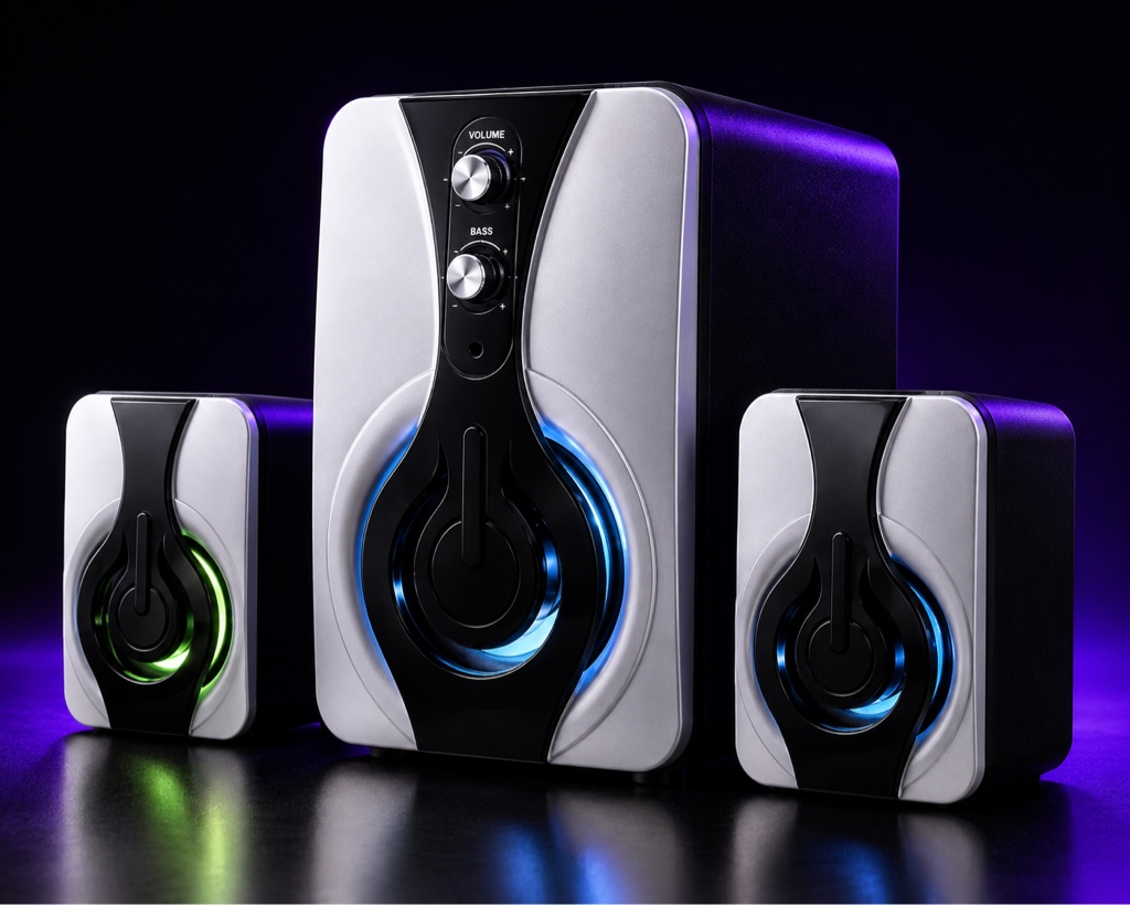 Genérica parlantes bluetooth negros