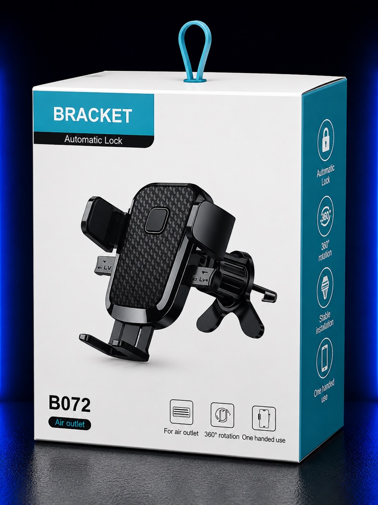 Bracket soporte auto negro