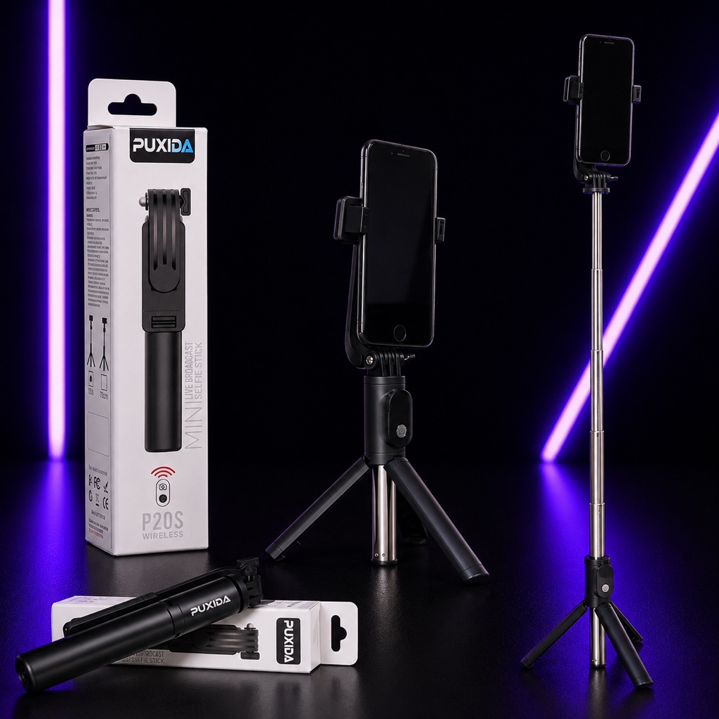 PUXIDA selfie stick wireless negro