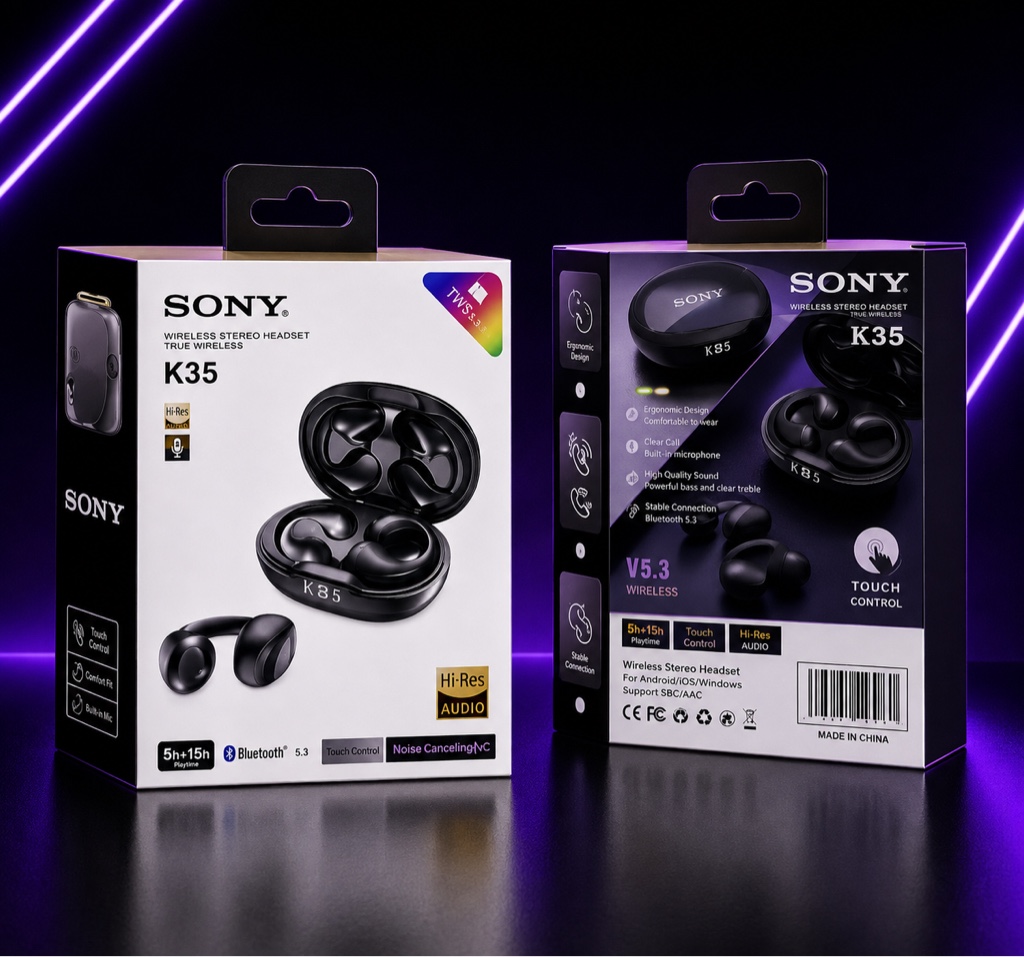 Sony K35 auriculares negros