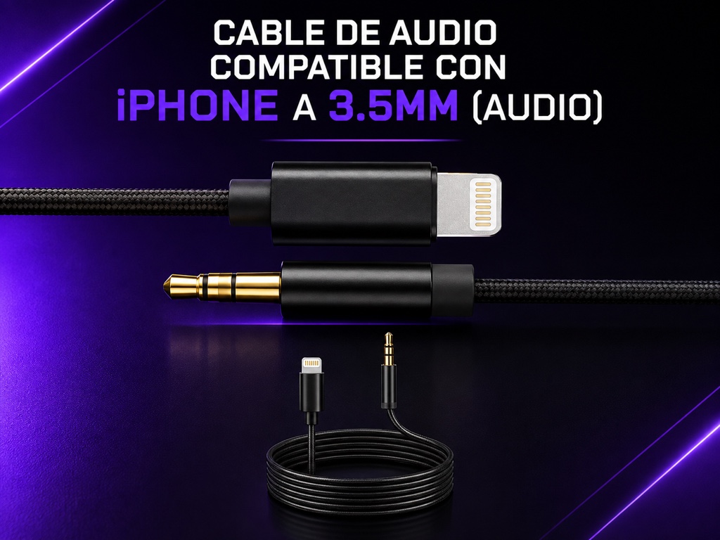 Cable audio iPhone a 3.5mm