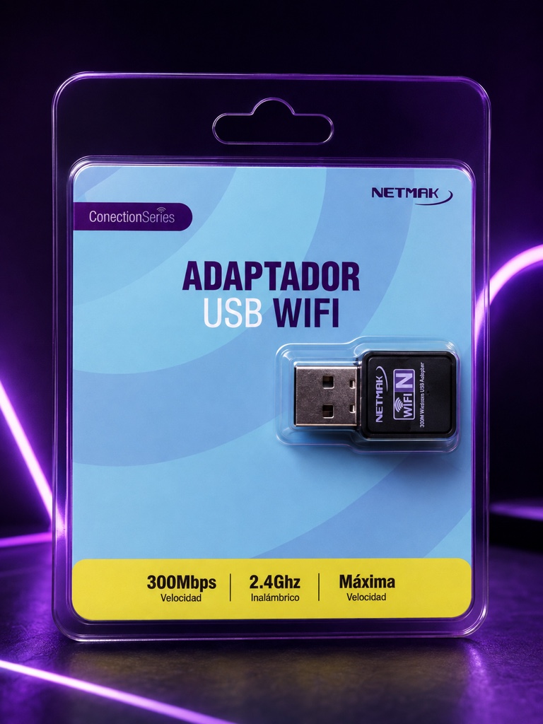 NETMAK adaptador USB WiFi 300mbps
