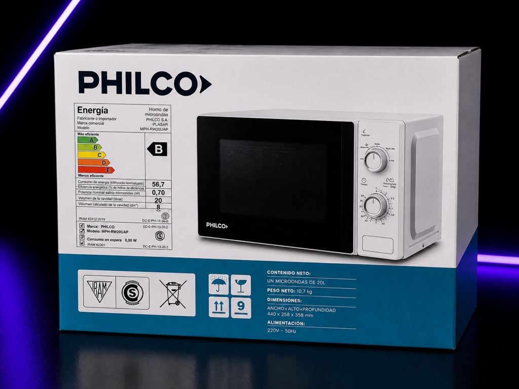 Philco microondas blanco 20L