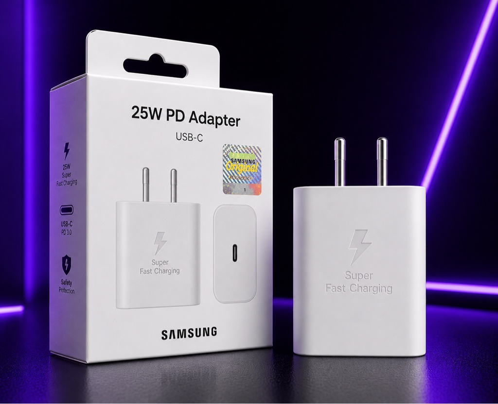 Samsung cargador blanco 25W USB-C original