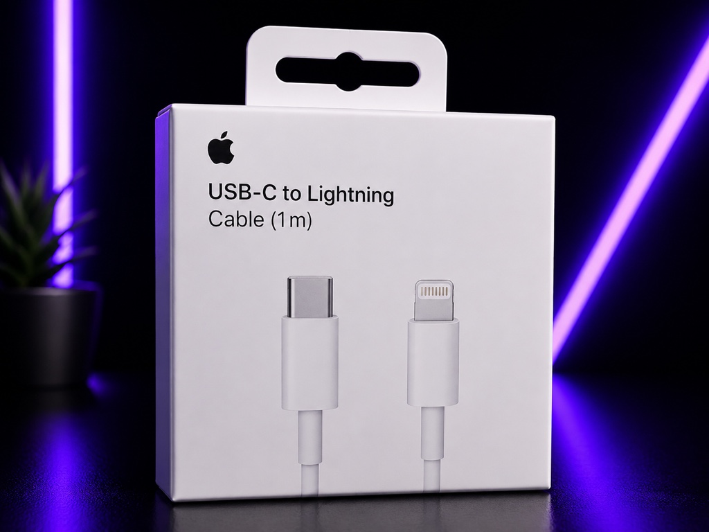 Apple cable USB-C a Lightning blanco 1m