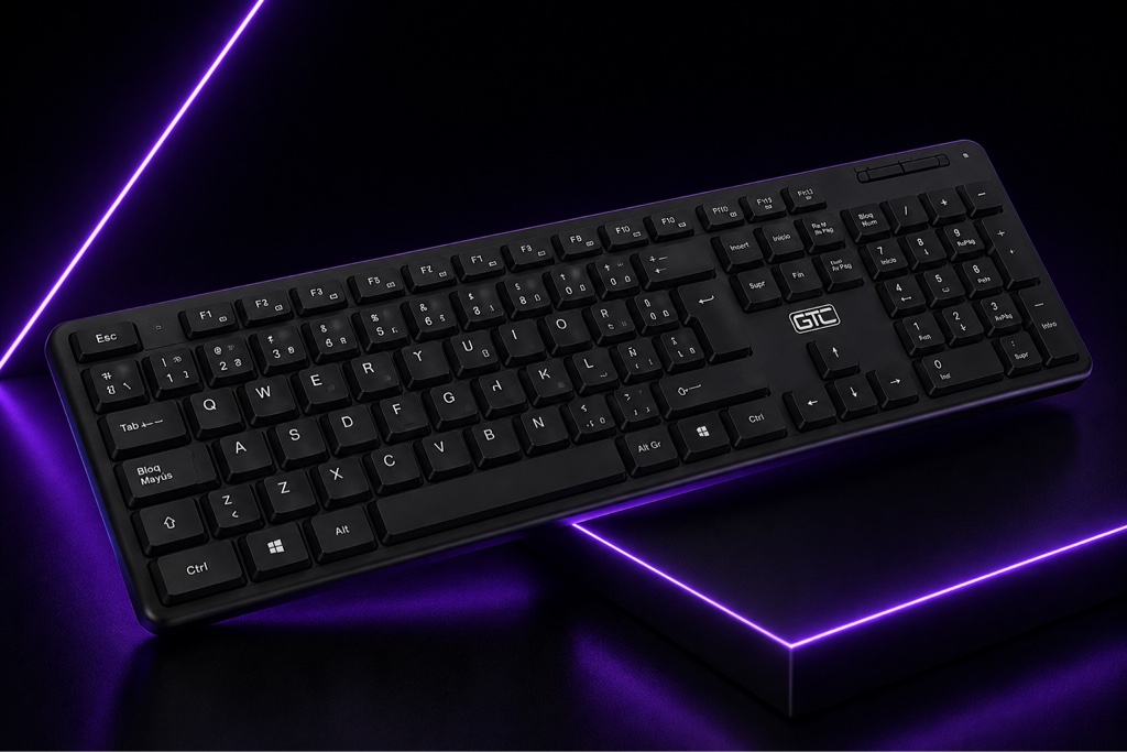 GTC teclado cable USB negro