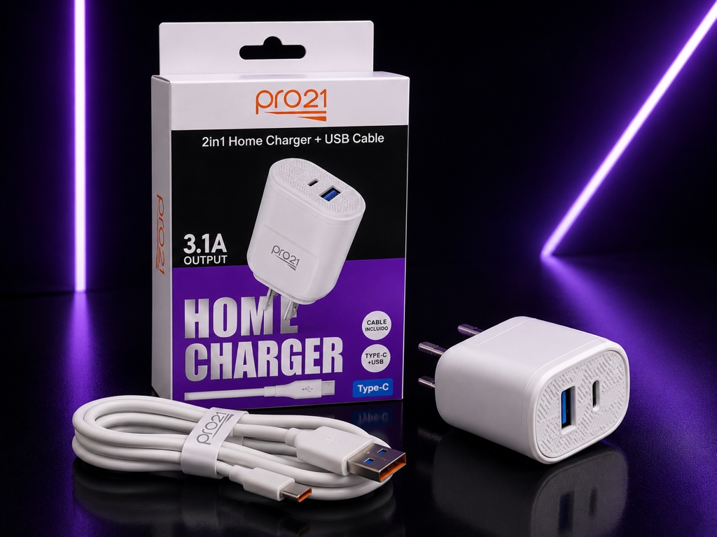 pro21 cargador blanco 3.1A