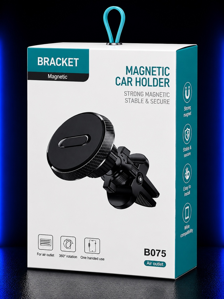 Bracket soporte magnetico auto negro